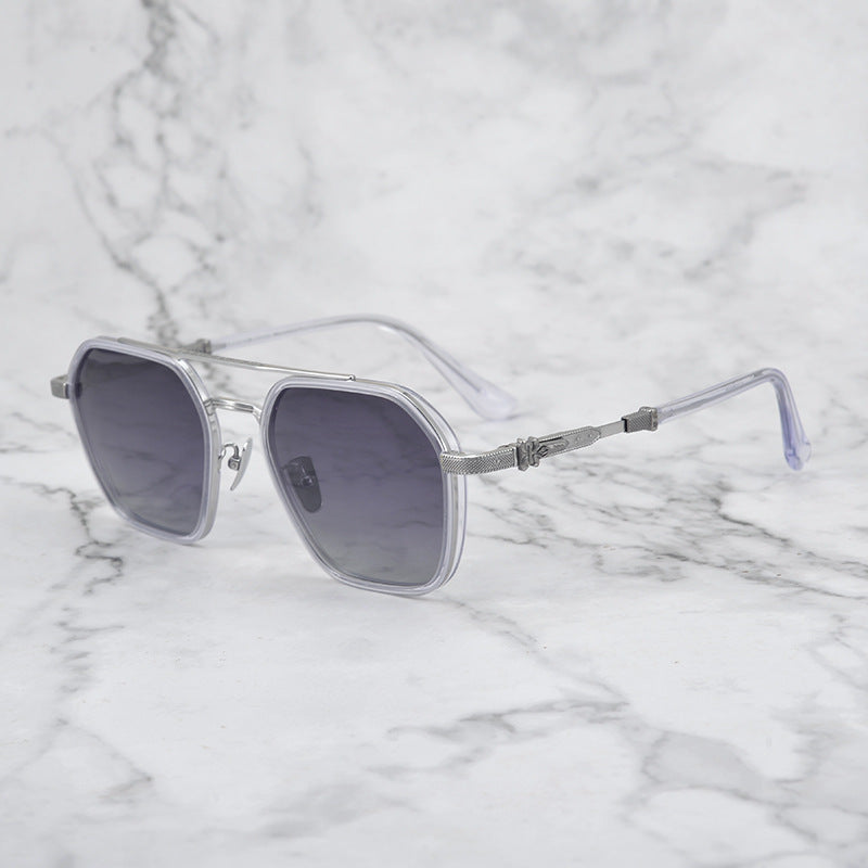 CHH Chrome Hearts Glasses Japanese Handmade Double Beam Glasses Frame Sunglasses