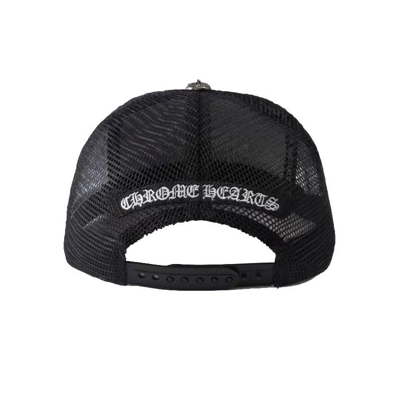 Chrome Hearts Cemetery Cross Trucker Hat 03
