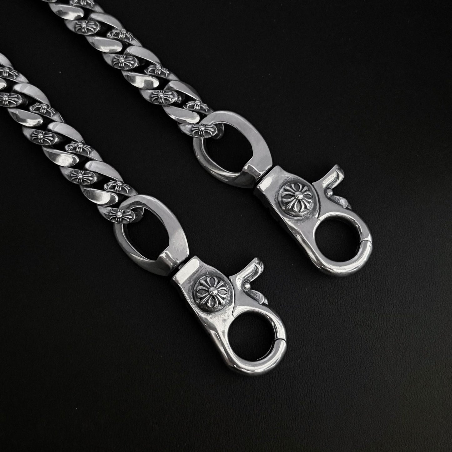 Chrome Hearts 925 Silver Cuban Bold Chain