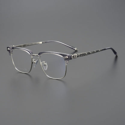 CHH Chrome Hearts Glasses Frameless Pure Titanium Glasses Frame Business