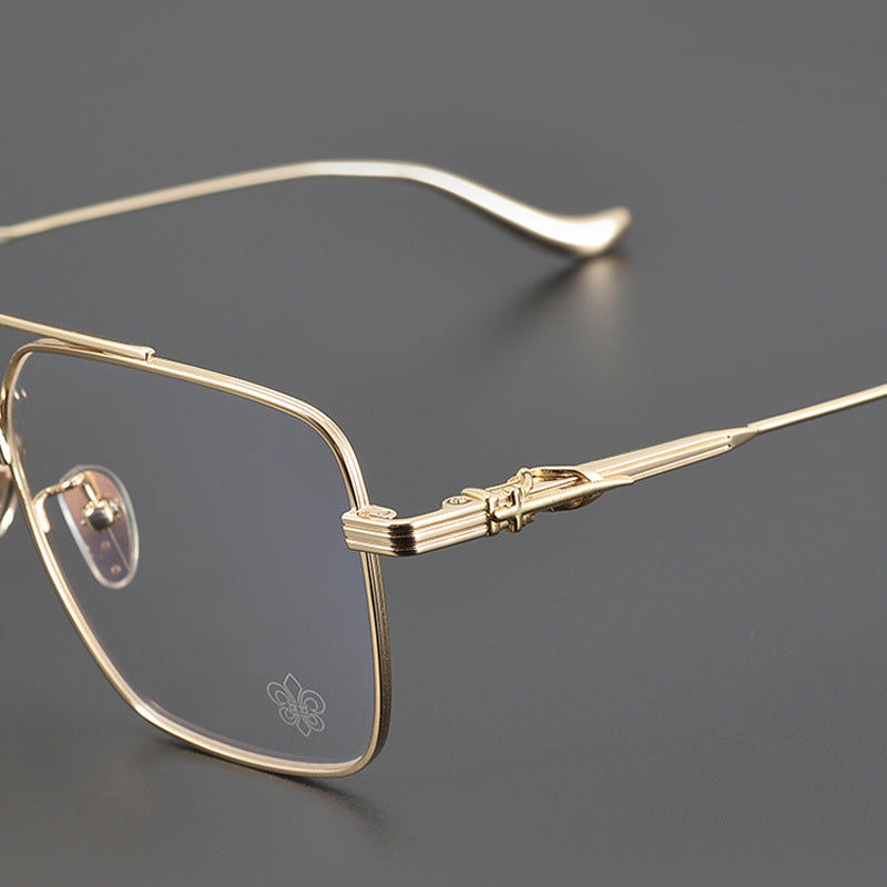 CHH Chrome Hearts Glasses Double Beam Large Frame Myopia Glasses Frame