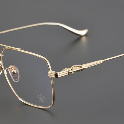 CHH Chrome Hearts Glasses Double Beam Large Frame Myopia Glasses Frame