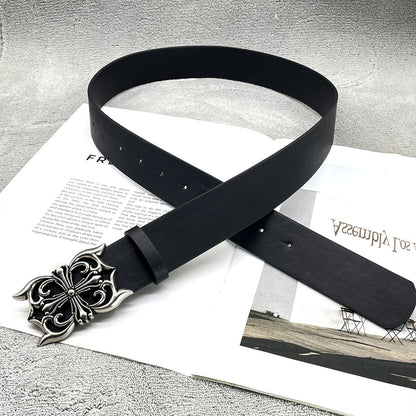 Chh Chrome Heart Belt Cross Hexagram Vine