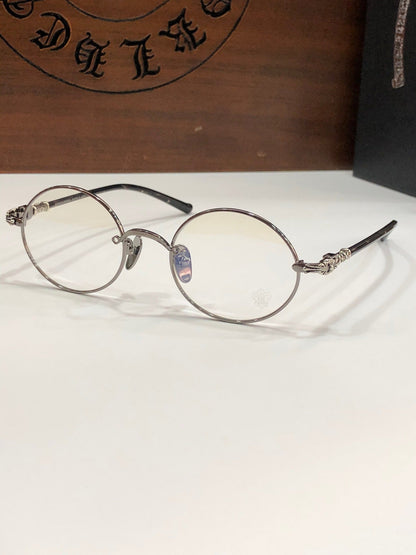 CHH Chrome Hearts Glasses Vintage Small Fresh Round Frame Glasses Frame