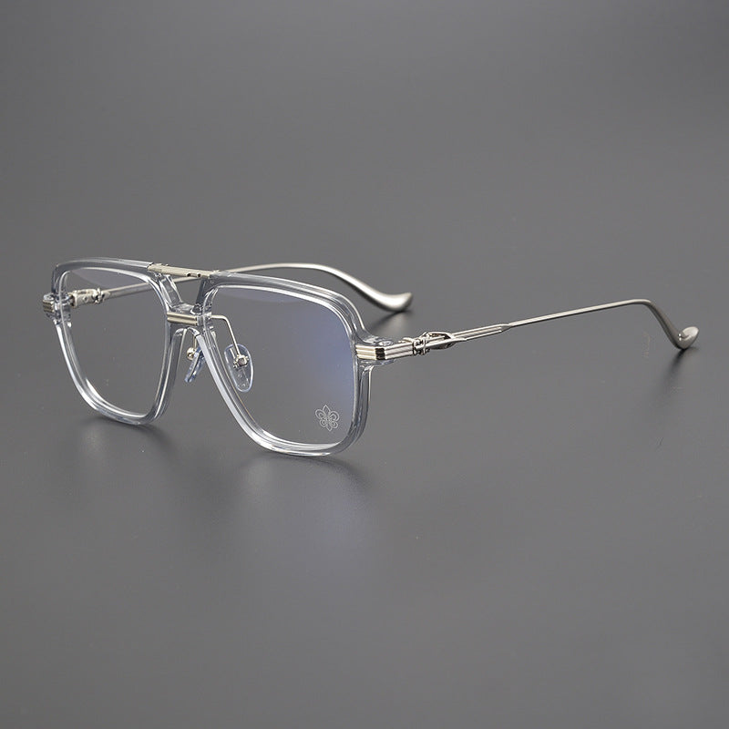 CHH Chrome Hearts Glasses Vintage Double Beam Large Frame Glasses Frame