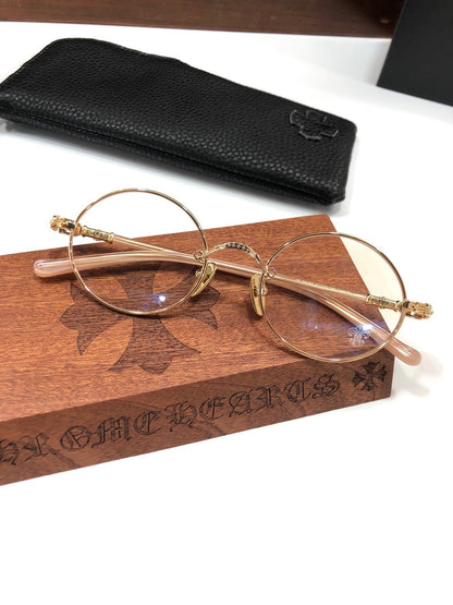 CHH Chrome Hearts Glasses Vintage Small Fresh Round Frame Glasses Frame