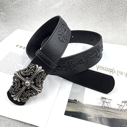 Chh Chrome Heart Belt Embroidery Belt Male