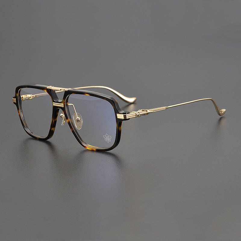 CHH Chrome Hearts Glasses Double Beam Large Frame Wide Glasses Frame