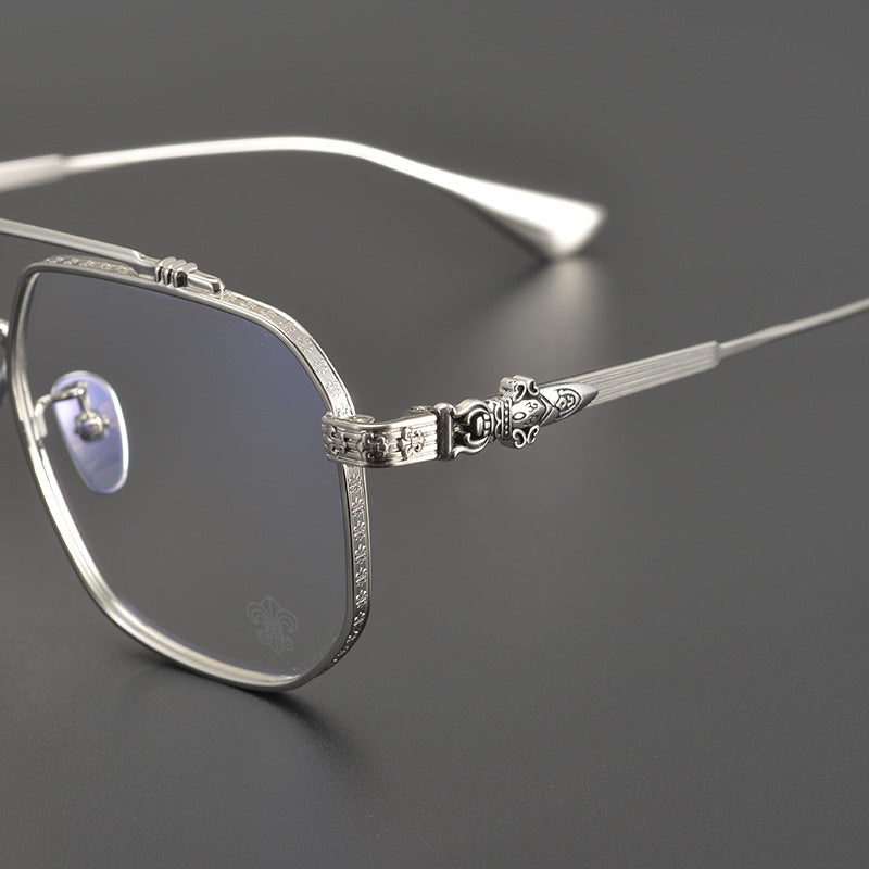 CHH Chrome Hearts Glasses Versatile Pilot Vintage Myopia Glasses Frame