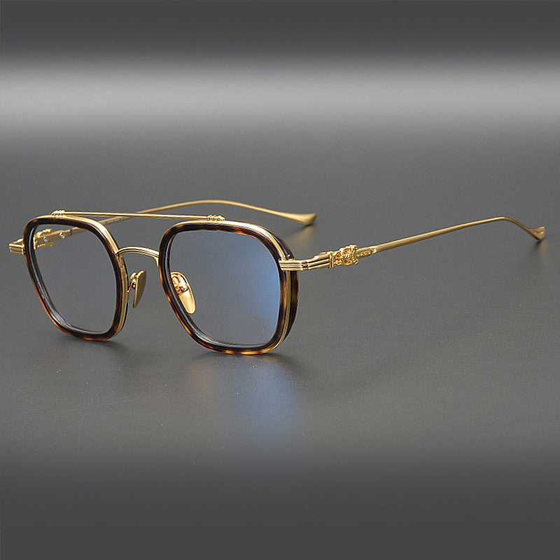 CHH Chrome Hearts Glasses Double-bridge Square Eyeglass Frames