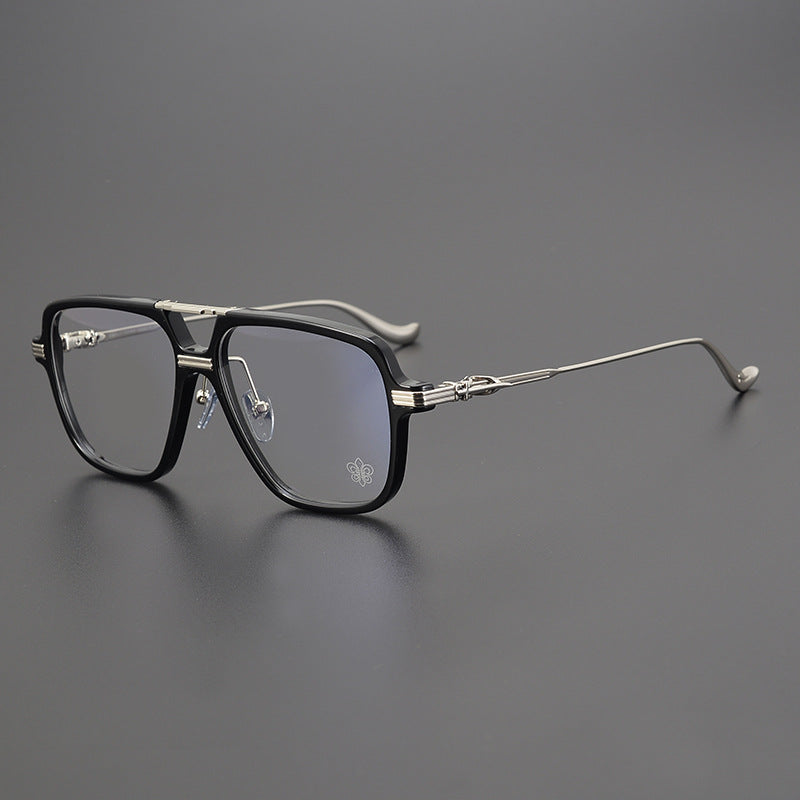 CHH Chrome Hearts Glasses Vintage Double Beam Large Frame Glasses Frame