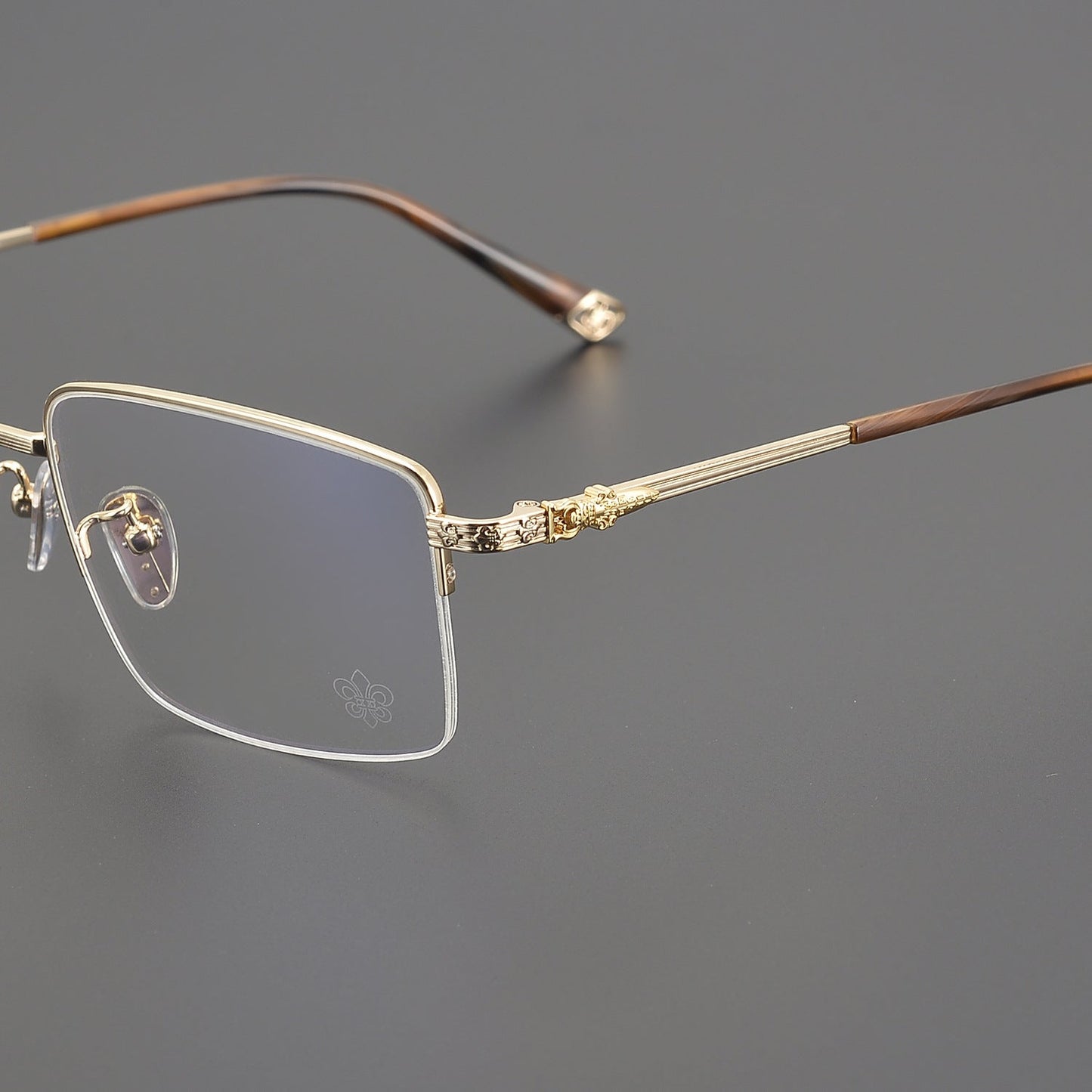 CHH Chrome Hearts Glasses Personalized fashion half frame myopia glasses frame