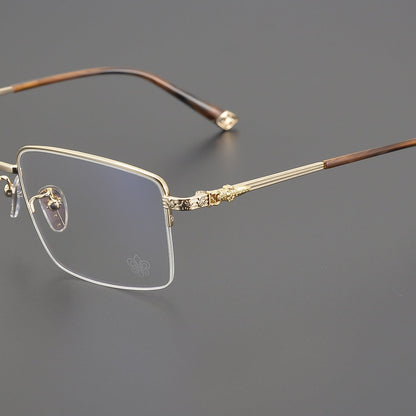 CHH Chrome Hearts Glasses Personalized fashion half frame myopia glasses frame