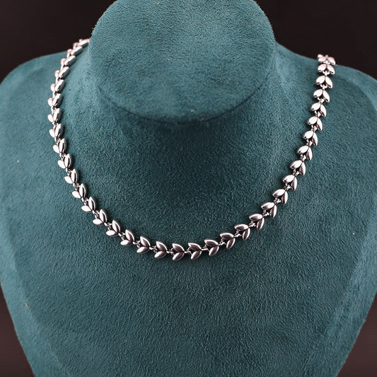 Chrome Hearts Simple wheat ear heart necklace