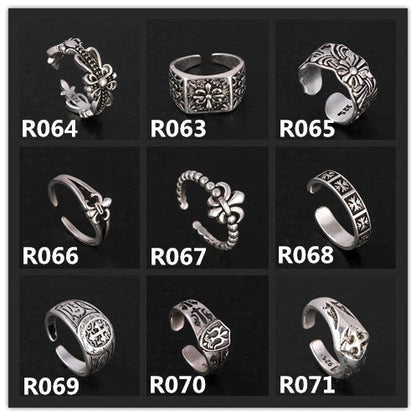 Chrome Hearts Sliver cross original couple ring