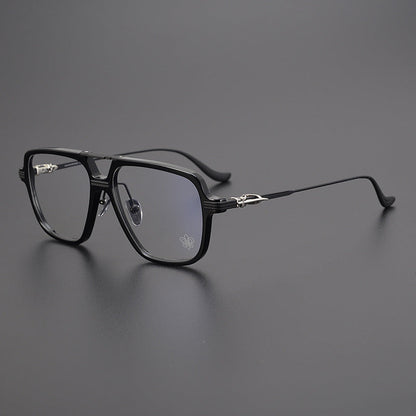 CHH Chrome Hearts Glasses Vintage Double Beam Large Frame Glasses Frame