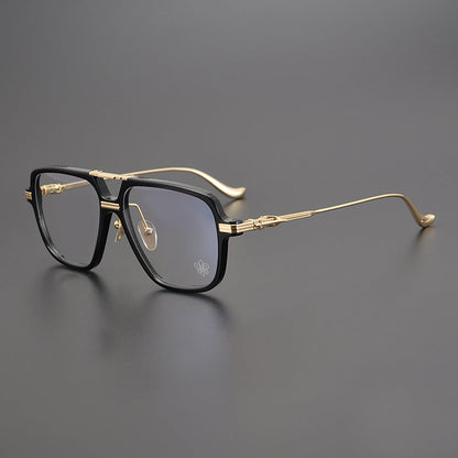 CHH Chrome Hearts Glasses Double Beam Large Frame Wide Glasses Frame