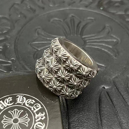 chrome hearts 925 silver retro ring