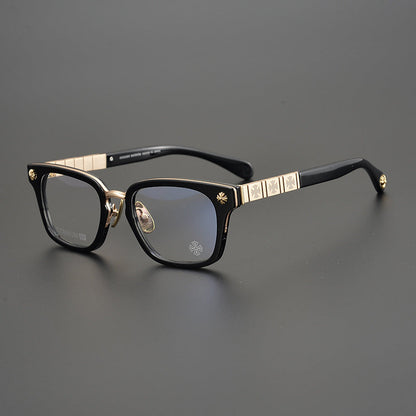 CHH Chrome Hearts Glasses Vintage Square Glasses Frame Spring Legs