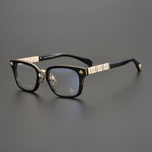 CHH Chrome Hearts Glasses Vintage Square Glasses Frame Spring Legs