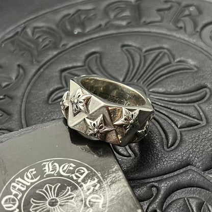 chrome hearts 925 silver retro ring
