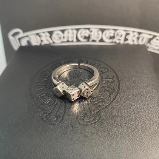 Chrome Hearts open dice rings