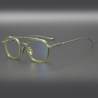CHH Chrome Hearts Glasses Double-bridge Square Eyeglass Frames