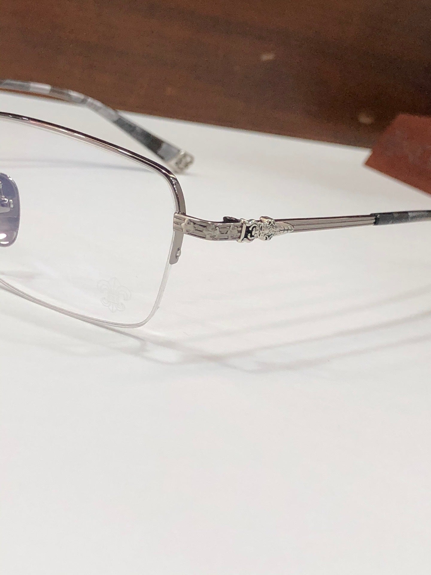 CHH Chrome Hearts Glasses Simple and exquisite frameless business titanium myopia glasses frame