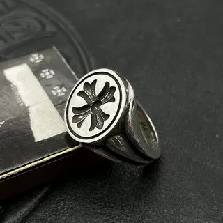 chrome hearts 925 silver retro ring