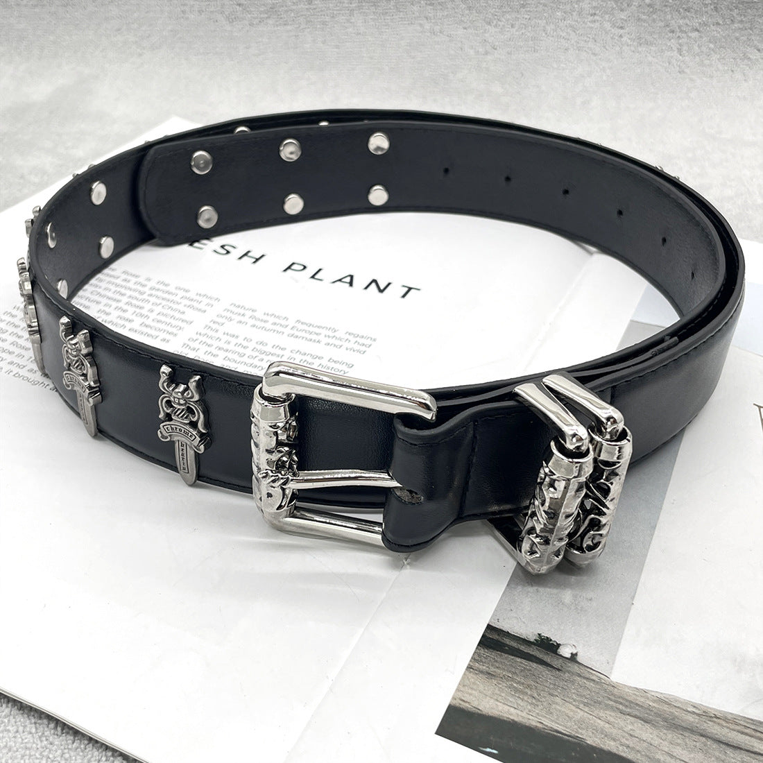 Chh Chrome Heart Belt Punk High Street Man