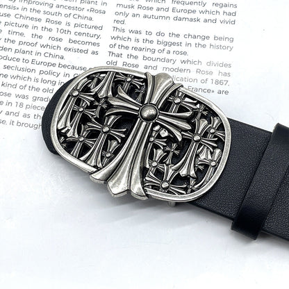 Chh Chrome Heart Belt Cross Hexagram Vine