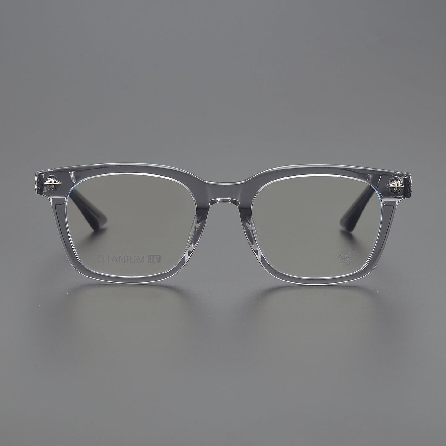 CHH Chrome Hearts Glasses Plain Silver Versatile Flat Mirrors Myopia Glasses Frame