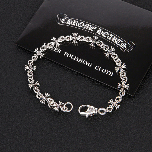 Chrome Hearts Silver Tiny E Bracelet 001